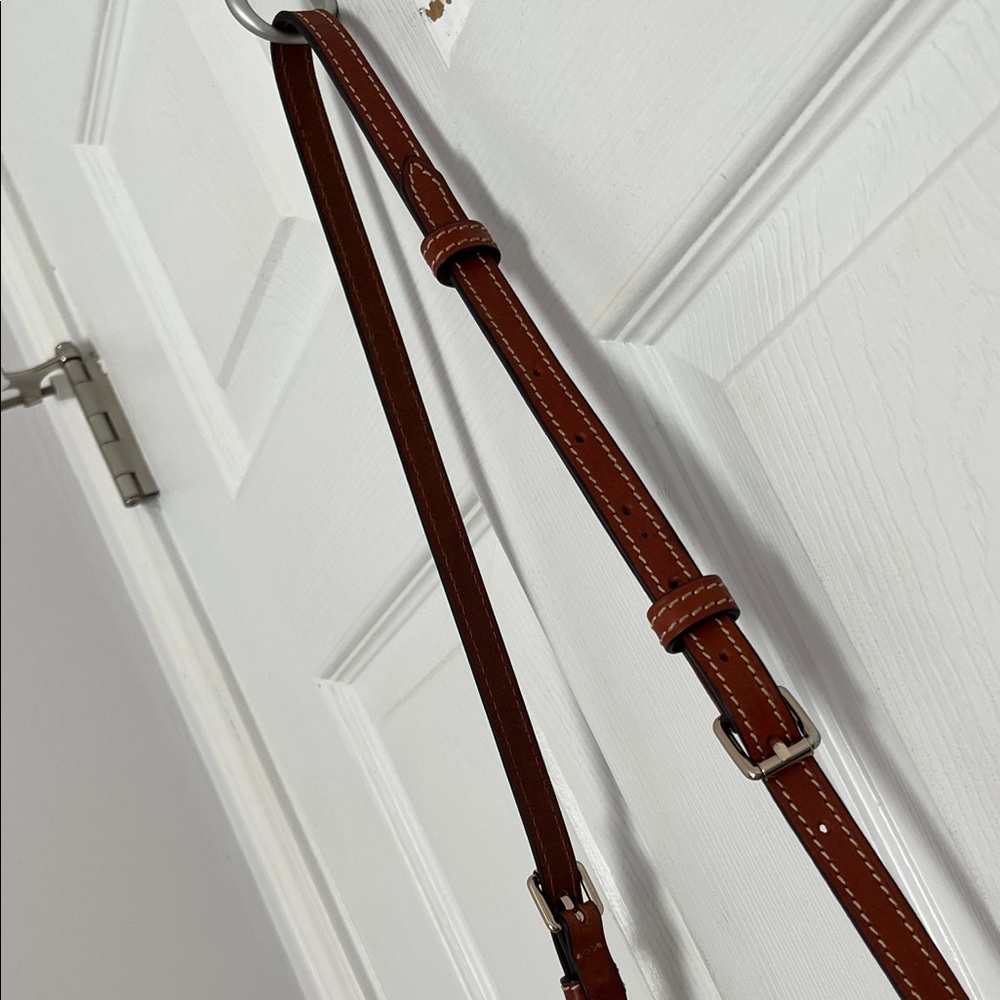 Dooney & Bourke Yellow and Brown Leather Crossbody - Picture 3 of 15